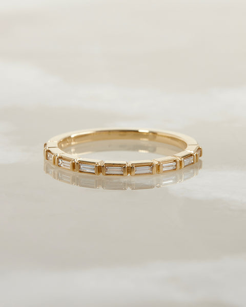 The Bezel Baguette Band