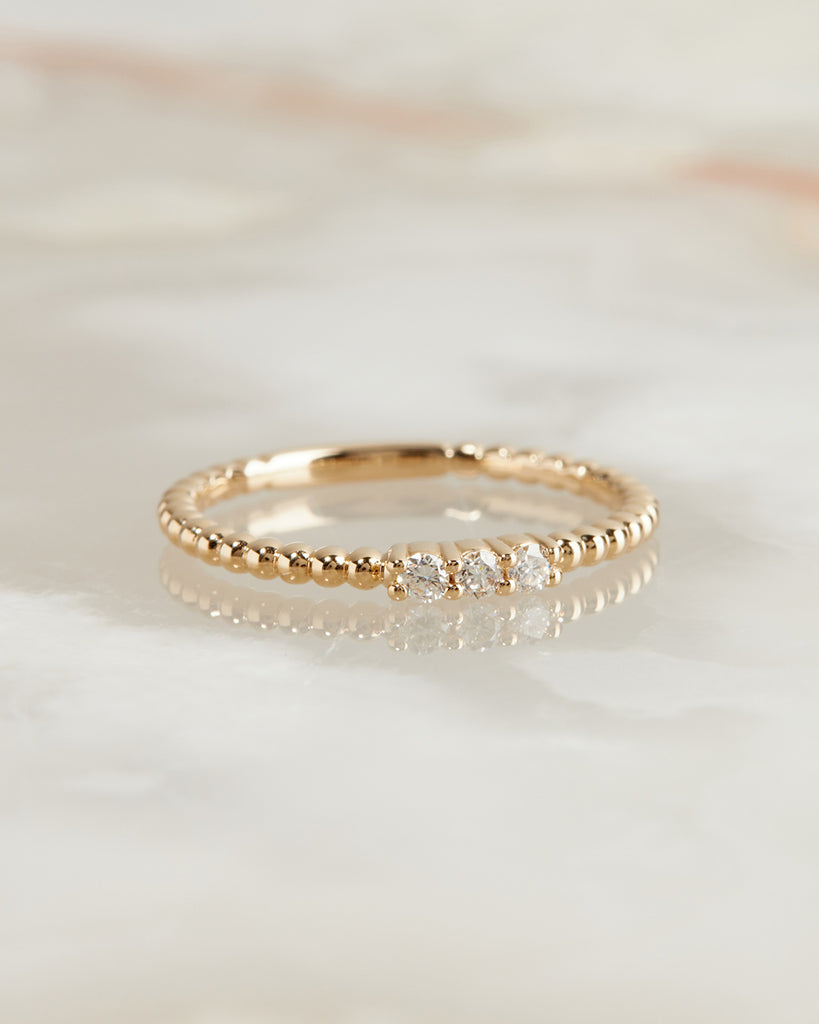 The Triple Diamond Beaded Band