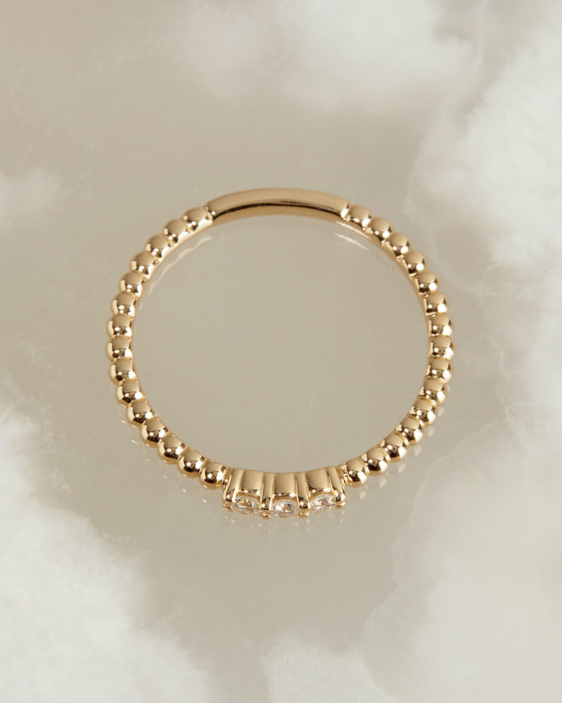 The Triple Diamond Beaded Band