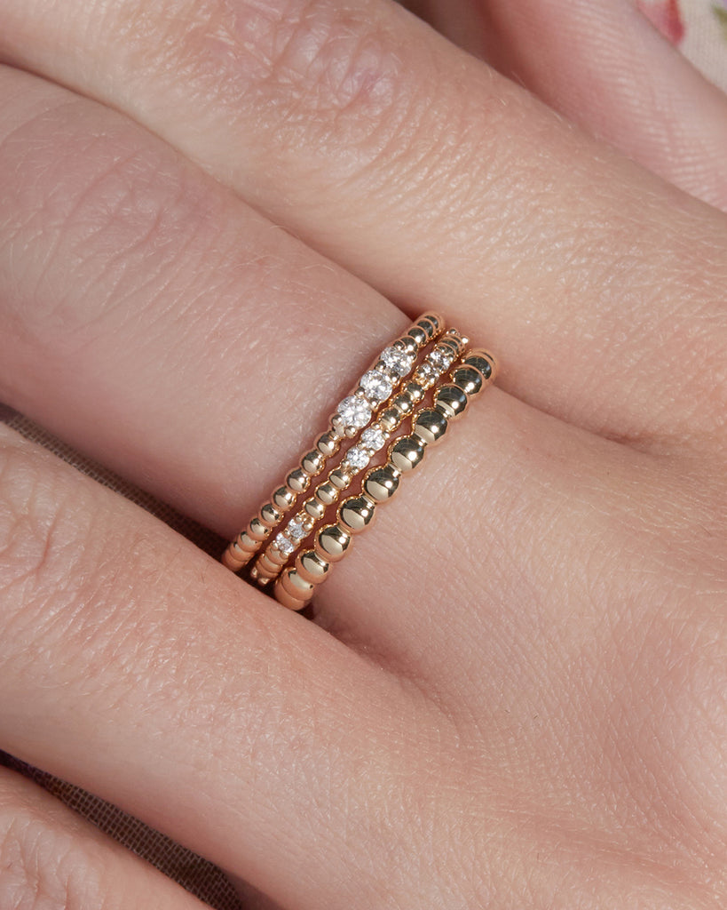 The Triple Diamond Beaded Band