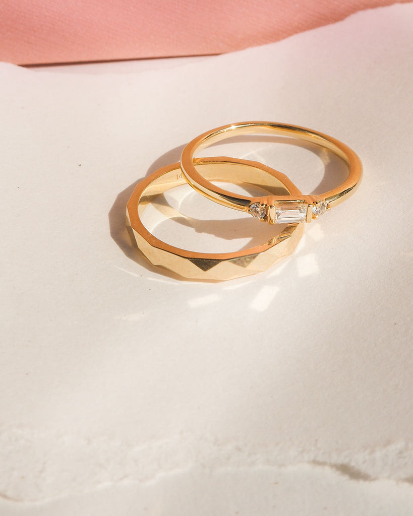 The Baguette Stud Ring