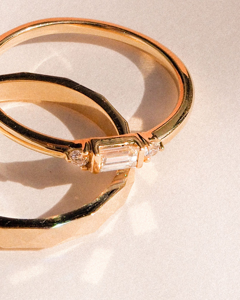 The Baguette Stud Ring