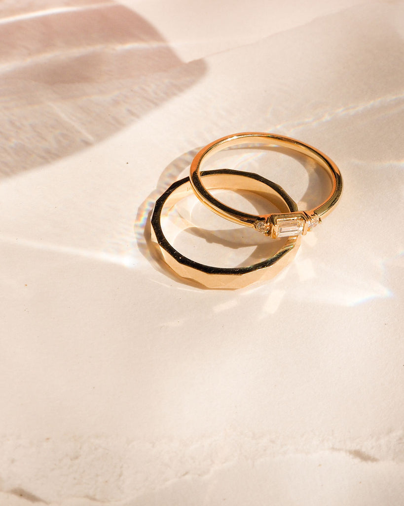 The Baguette Stud Ring